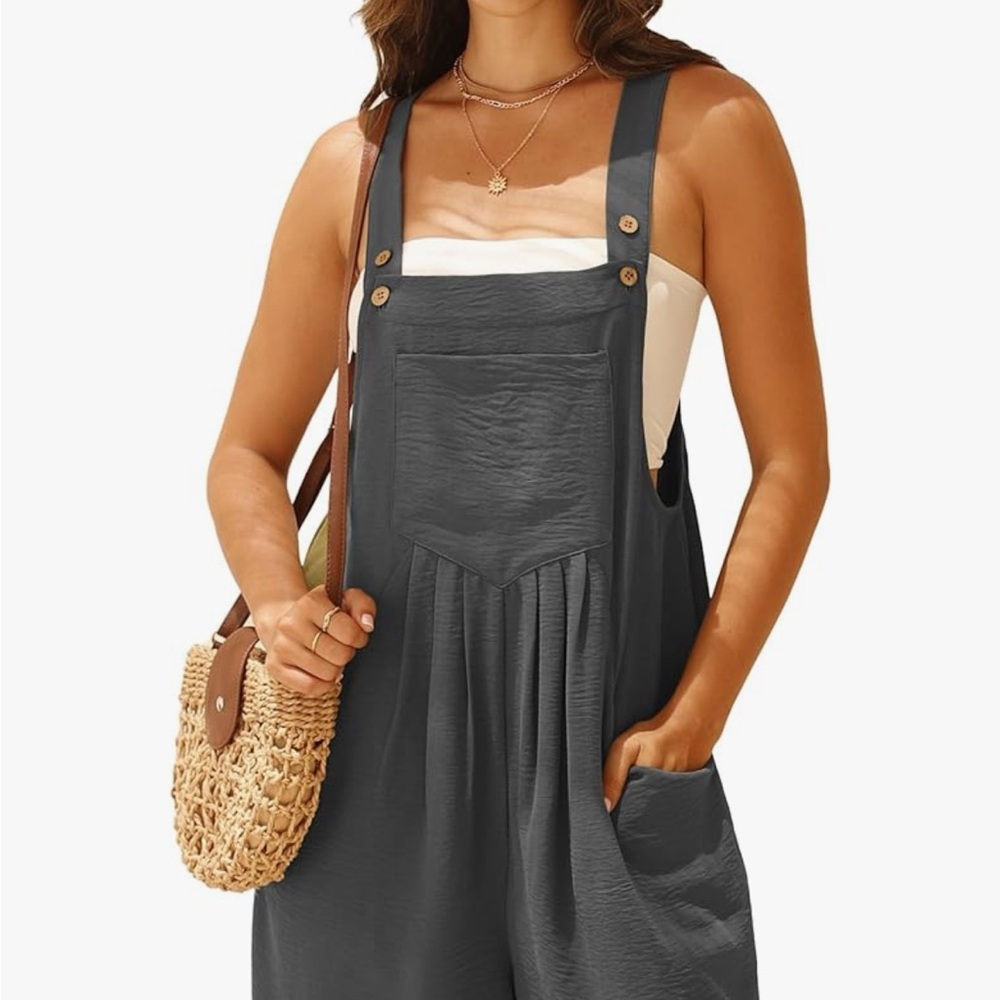 Gray Overall romper - Picture 5 of 5